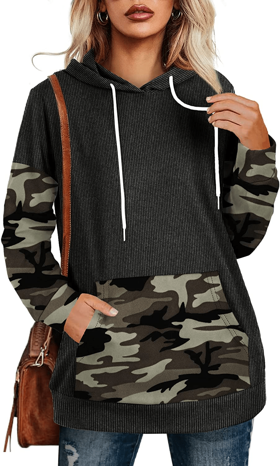 Aloodor Hoodies for Women Pullover Long Sleeve Sweatshirts with Pocket Apparel & Accessories > Clothing > Activewear Kylie Max
