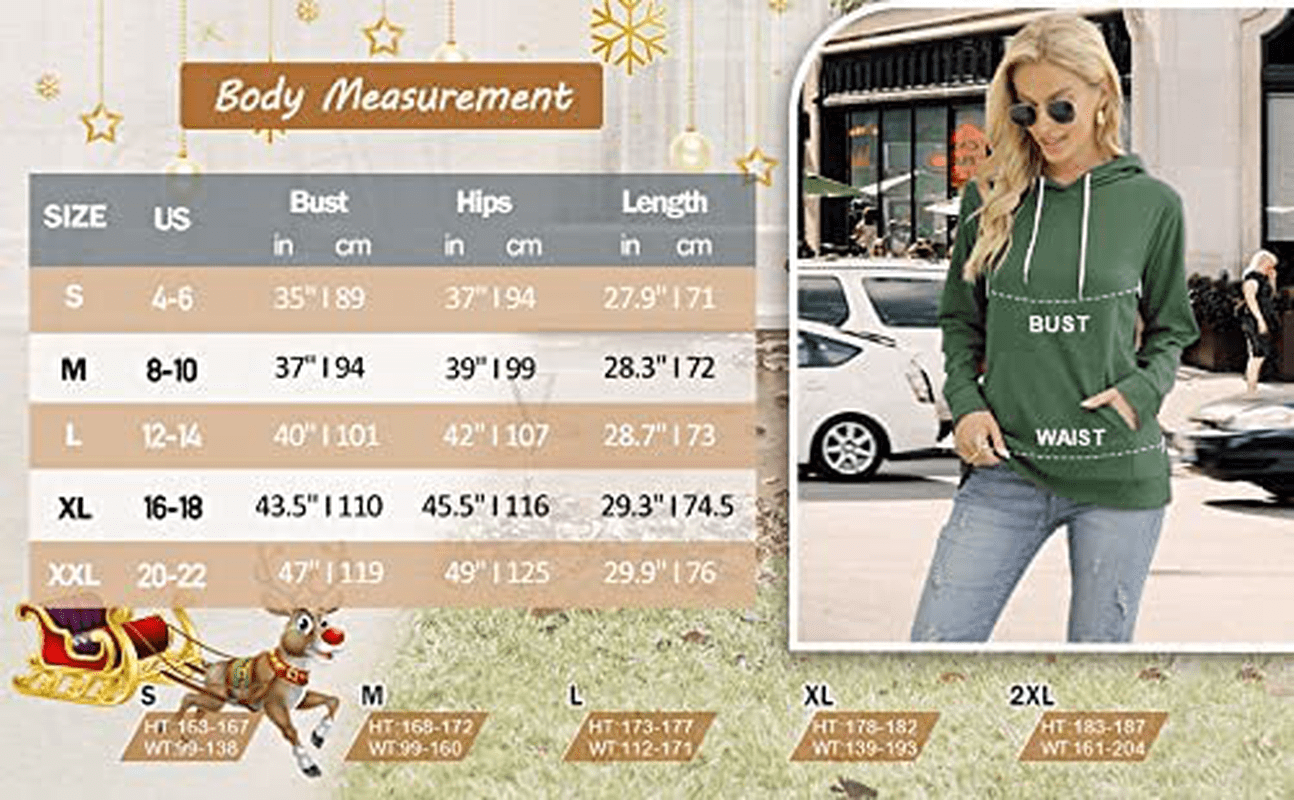 Aloodor Hoodies for Women Pullover Long Sleeve Sweatshirts with Pocket Apparel & Accessories > Clothing > Activewear Kylie Max