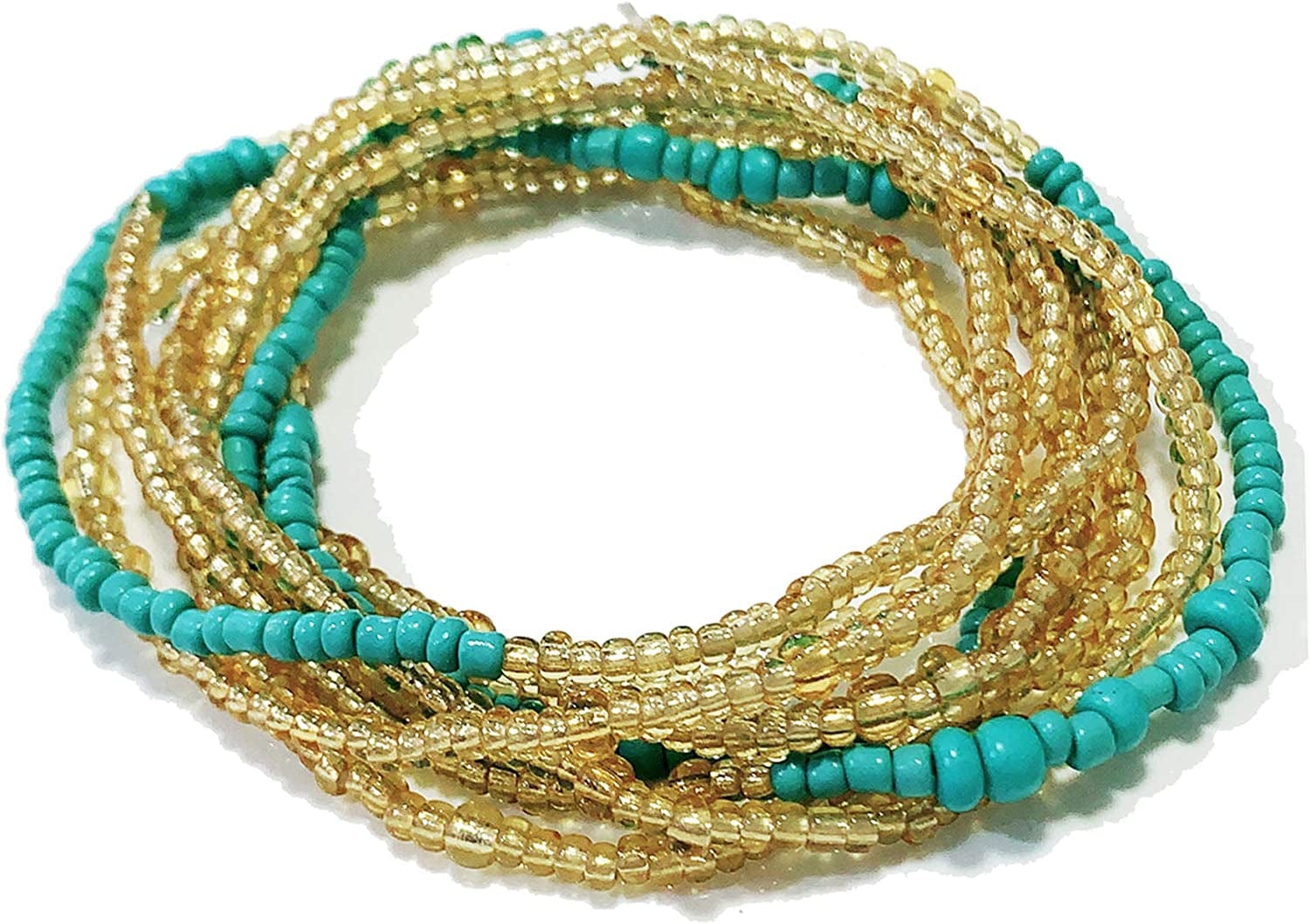 Althrorry Waist Beads Body Jewelry, Colorful Belly Beads, Bead Jewelry, Belly Chains, Waist Chain (2 Piece) Apparel & Accessories > Jewelry > Body Jewelry Althrorry Turquoise