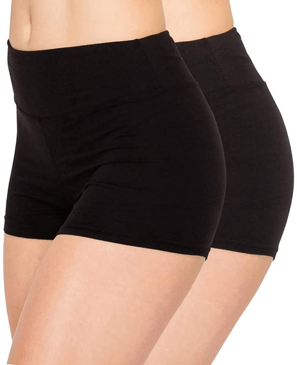 ALWAYS Women Workout Yoga Shorts - Premium Buttery Soft Solid Stretch Cheerleader Running Dance Volleyball Short Pants Apparel & Accessories > Clothing > Shorts Kylie Max