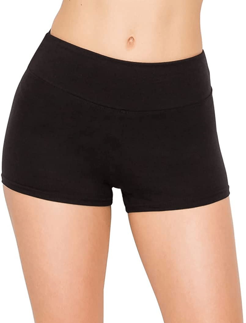 ALWAYS Women Workout Yoga Shorts - Premium Buttery Soft Solid Stretch Cheerleader Running Dance Volleyball Short Pants Apparel & Accessories > Clothing > Shorts Kylie Max