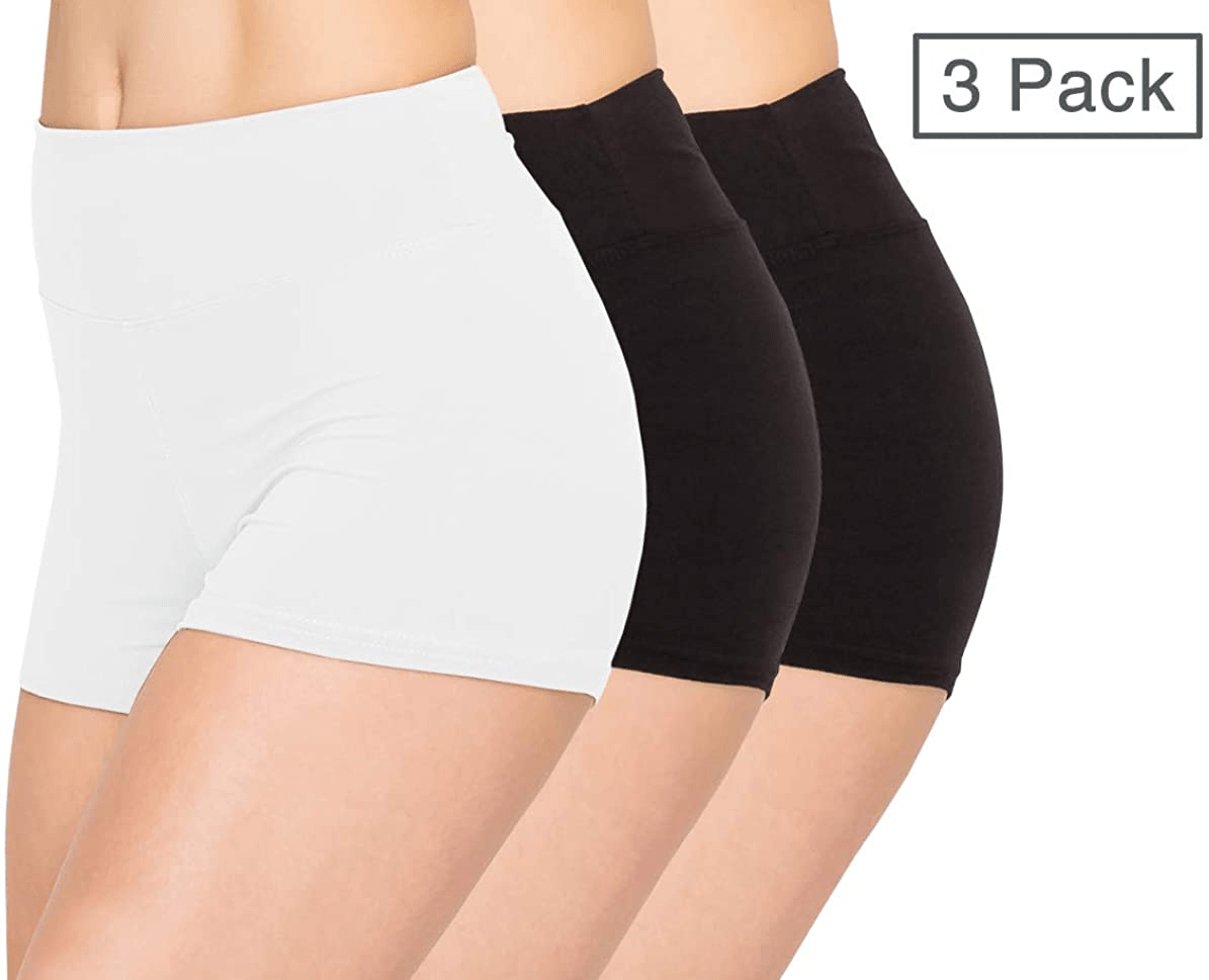 ALWAYS Women Workout Yoga Shorts - Premium Buttery Soft Solid Stretch Cheerleader Running Dance Volleyball Short Pants Apparel & Accessories > Clothing > Shorts Kylie Max