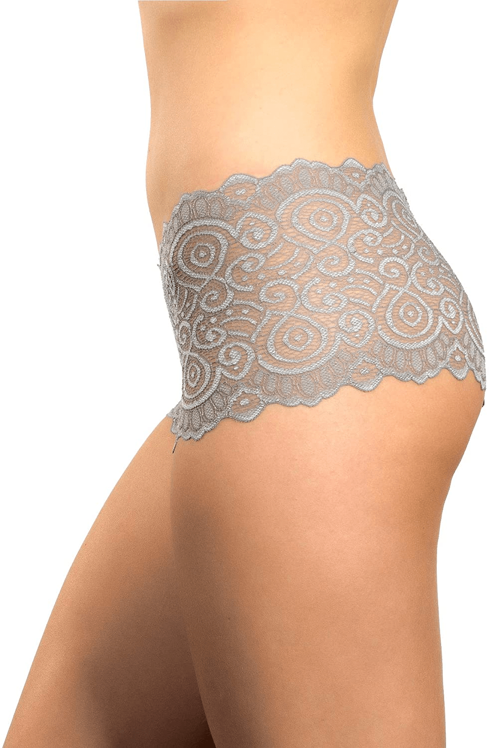 Alyce Intimates Pack of 10 Womens Lace Boyshort Panty, Regular to plus Size Apparel & Accessories > Clothing > Underwear & Socks > Underwear Alyce Ives Intimates