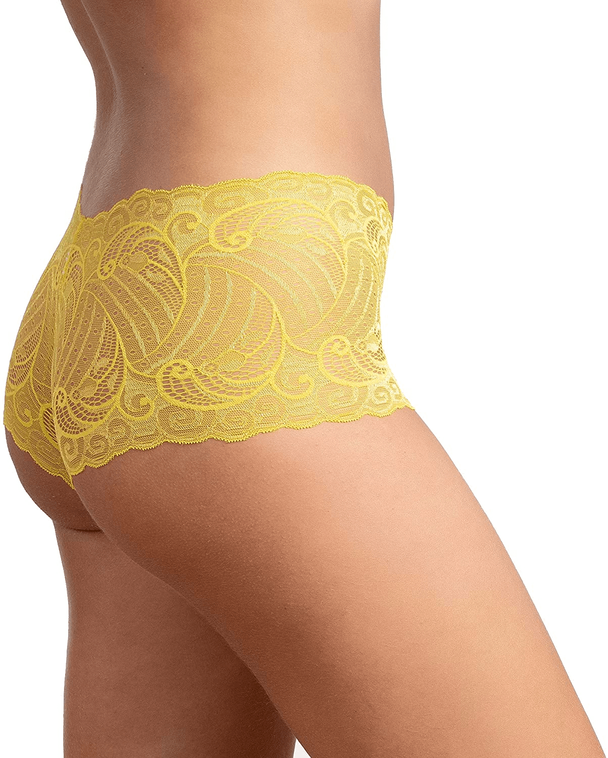 Alyce Intimates Pack of 10 Womens Lace Boyshort Panty, Regular to plus Size Apparel & Accessories > Clothing > Underwear & Socks > Underwear Alyce Ives Intimates