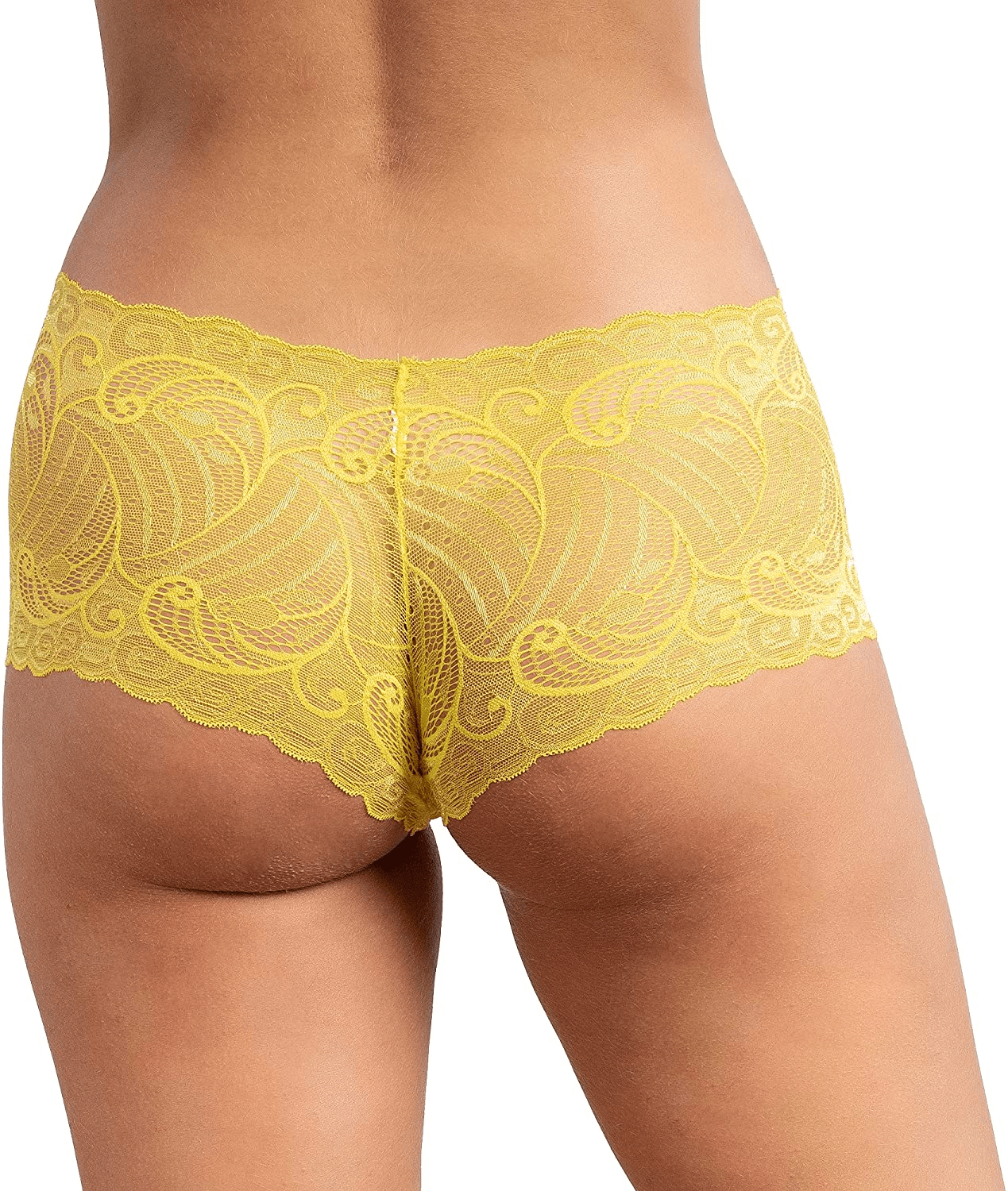 Alyce Intimates Pack of 10 Womens Lace Boyshort Panty, Regular to plus Size Apparel & Accessories > Clothing > Underwear & Socks > Underwear Alyce Ives Intimates