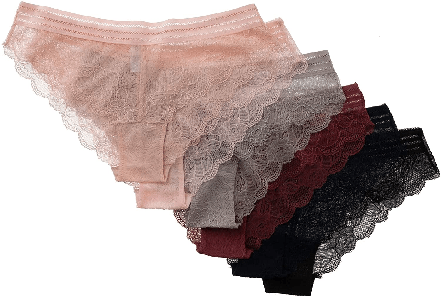 Alyce Intimates Pack of 6 Women’S Lace Bikini Apparel & Accessories > Clothing > Underwear & Socks > Underwear Alyce Ives Intimates