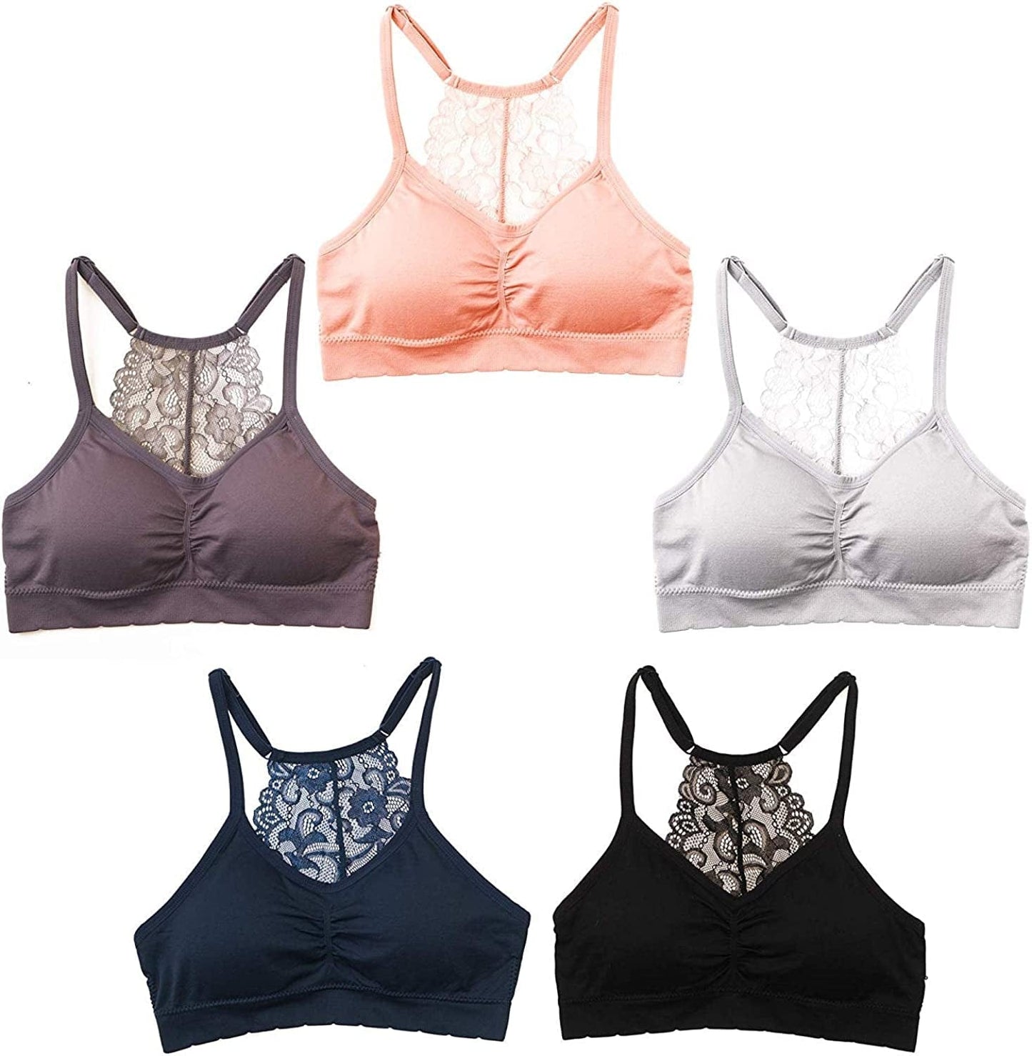 Alyce Intimates Seamless Womens Bra, Pack of 5