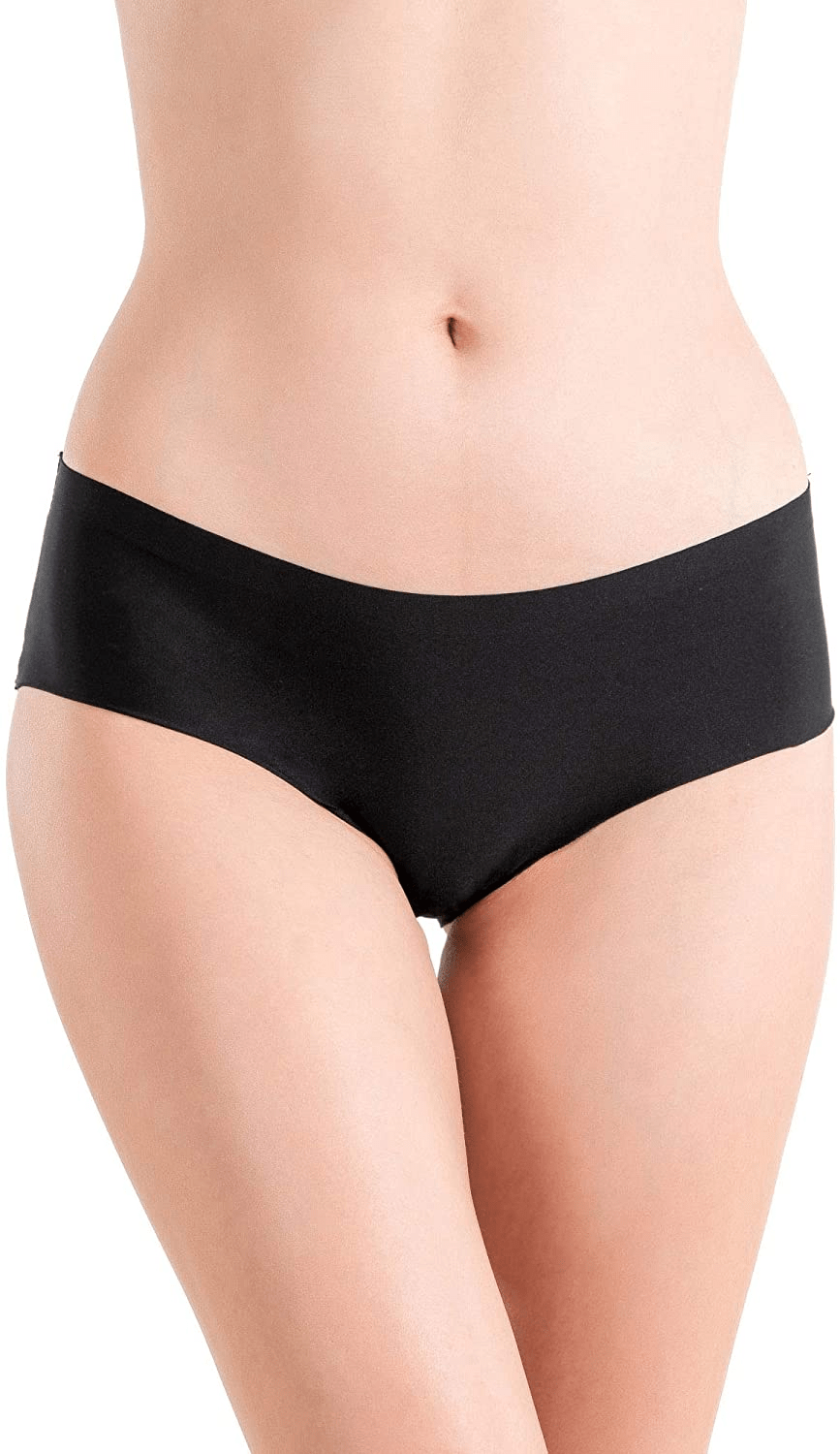 Alyce Intimates Women'S Laser Cut Bikini 12 Pack, Assorted Colors Apparel & Accessories > Clothing > Underwear & Socks > Underwear Alyce Ives Intimates Black Large