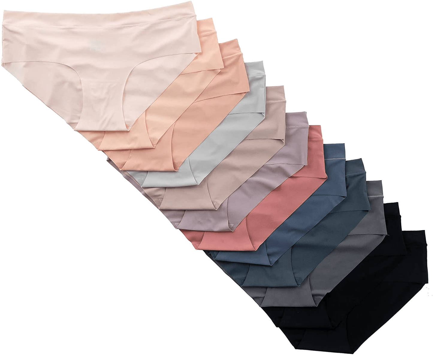 Alyce Intimates Women'S Laser Cut Bikini 12 Pack, Assorted Colors Apparel & Accessories > Clothing > Underwear & Socks > Underwear Alyce Ives Intimates Solids 3 Medium