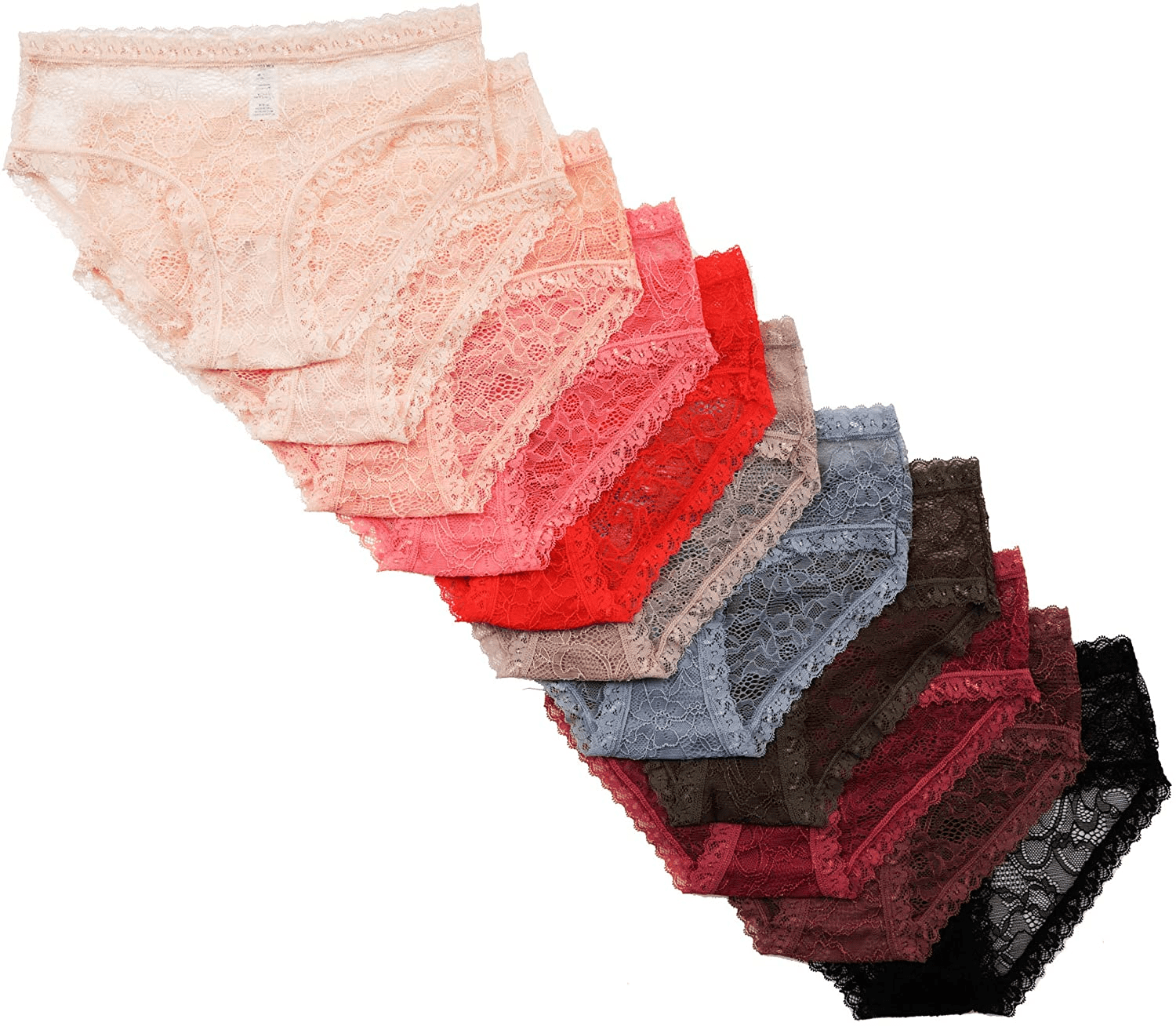 Alyce Ives Intimates 12 Pack Womens Lace Bikini Assorted Colors Apparel & Accessories > Clothing > Underwear & Socks > Underwear Alyce Ives Intimates