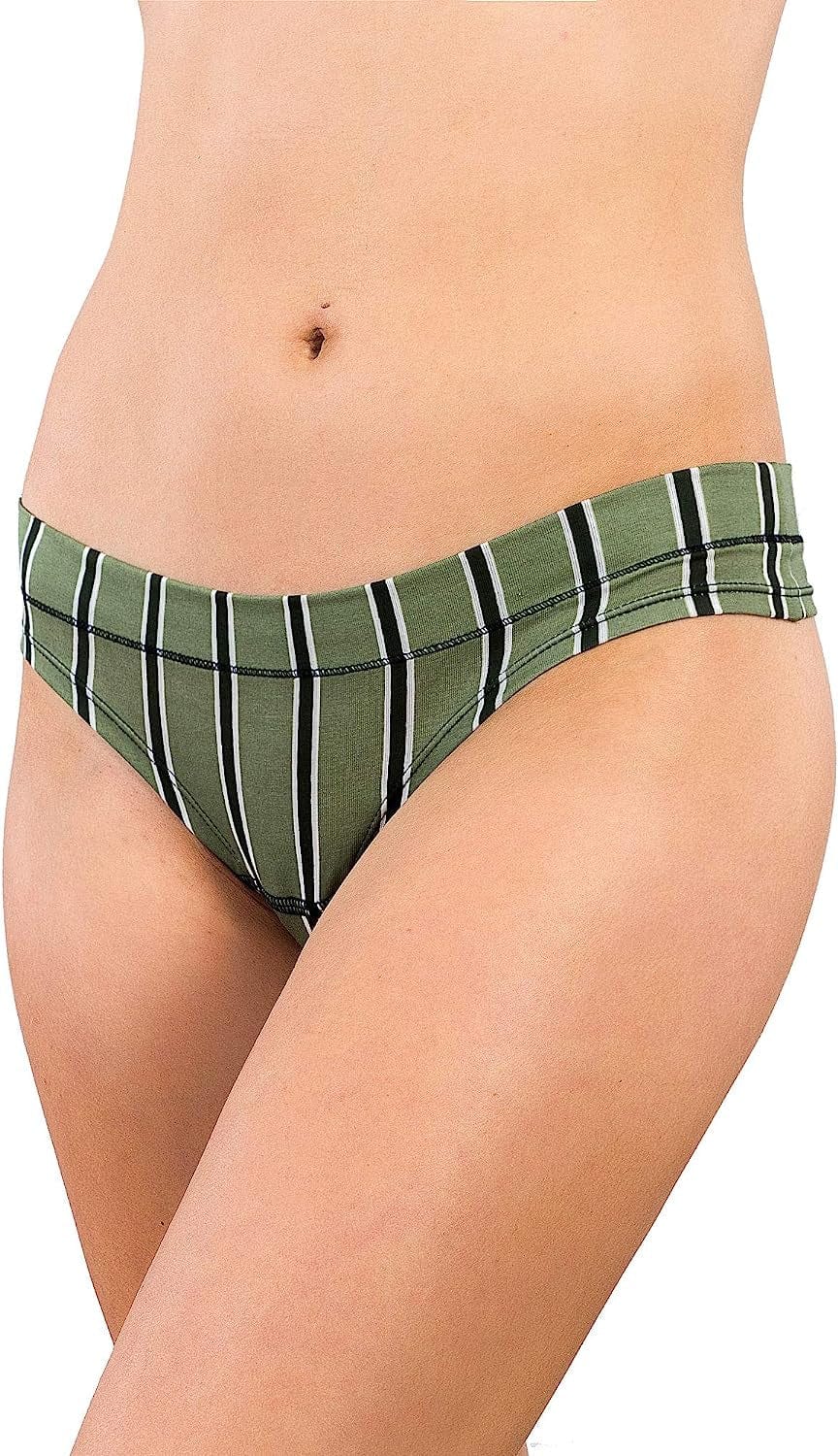 Alyce Ives Intimates 18 Pack Women’S Cotton Thong Panties, Assorted Colors & Prints