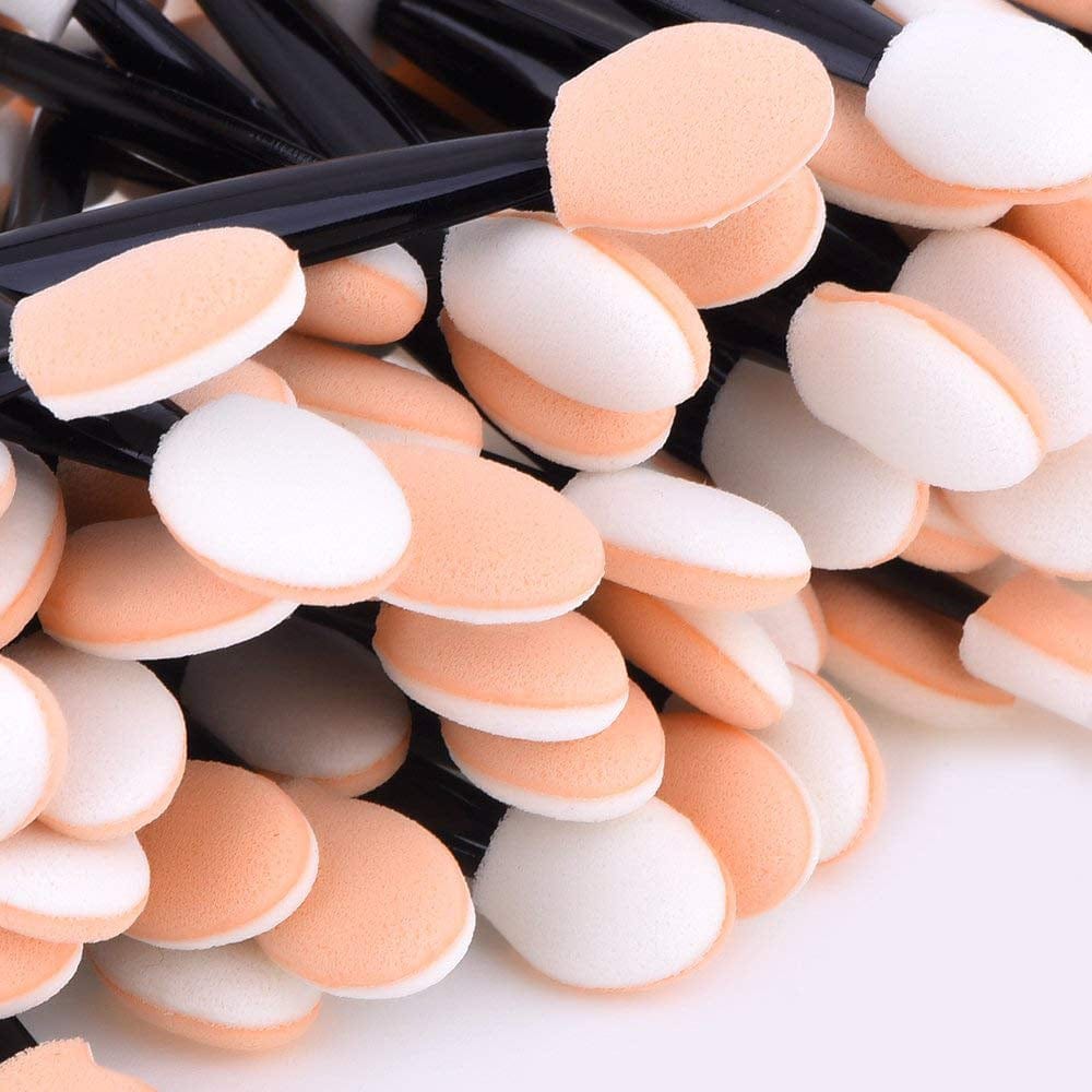 Amariver 200 Pack Disposable Eyeshadow Brush Sponge Tipped Oval Makeup Tool Dual Sides Eyeshadow Brush Comestic Applicator for Girls Lady Women Daily Beauty(Black) Health & Beauty > Personal Care > Cosmetics > Cosmetic Tools > Makeup Tools Amariver