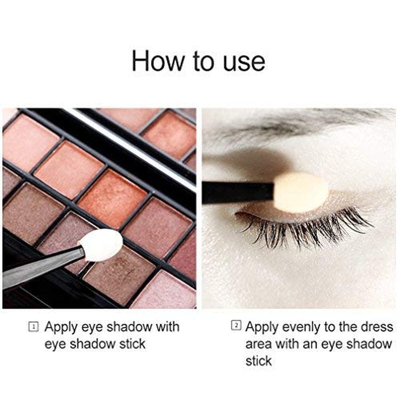 Amariver 200 Pack Disposable Eyeshadow Brush Sponge Tipped Oval Makeup Tool Dual Sides Eyeshadow Brush Comestic Applicator for Girls Lady Women Daily Beauty(Black) Health & Beauty > Personal Care > Cosmetics > Cosmetic Tools > Makeup Tools Amariver