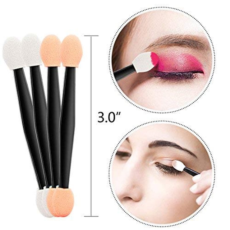 Amariver 200 Pack Disposable Eyeshadow Brush Sponge Tipped Oval Makeup Tool Dual Sides Eyeshadow Brush Comestic Applicator for Girls Lady Women Daily Beauty(Black) Health & Beauty > Personal Care > Cosmetics > Cosmetic Tools > Makeup Tools Amariver