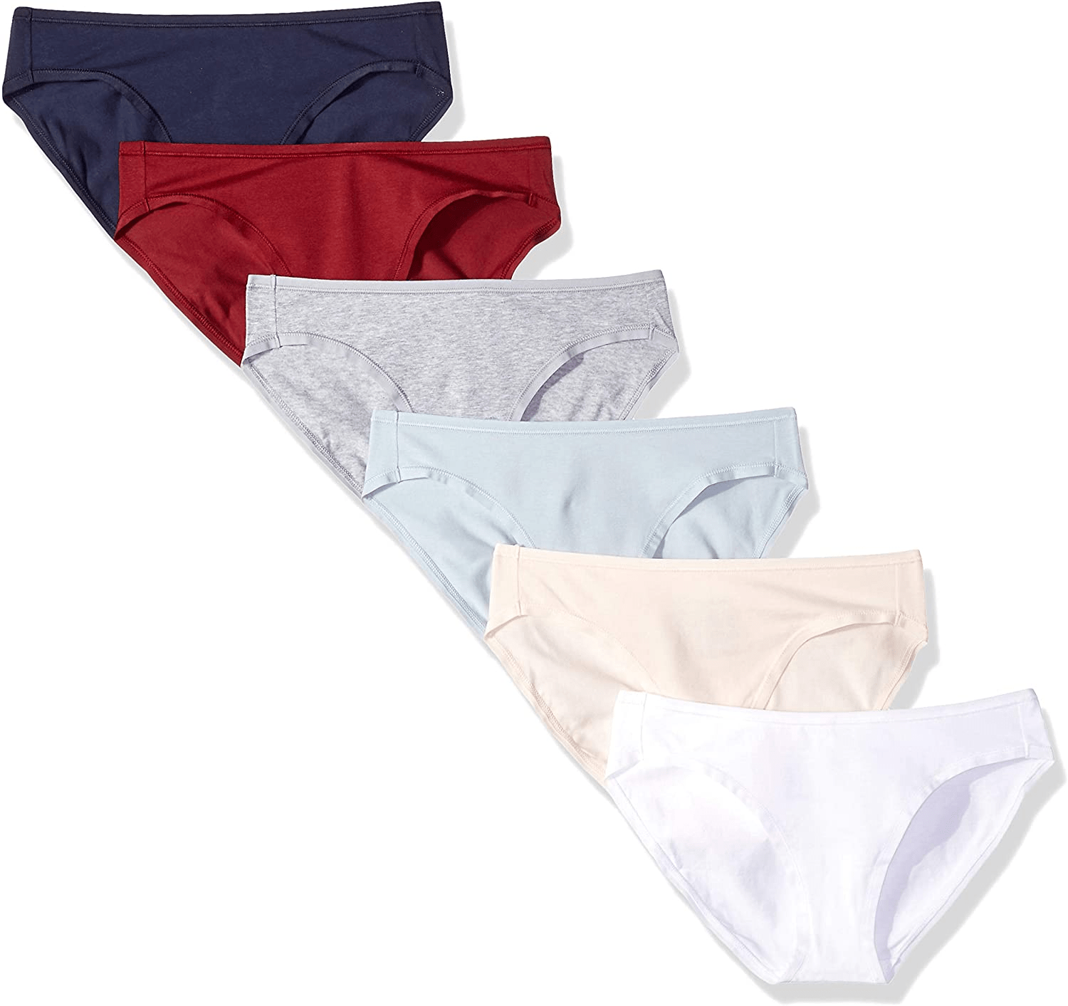 Amazon Essentials Women'S Cotton Bikini Brief Underwear, Multipacks Apparel & Accessories > Clothing > Underwear & Socks > Underwear KYLIE MAX Warm/Cool Colors 6 XX-Large