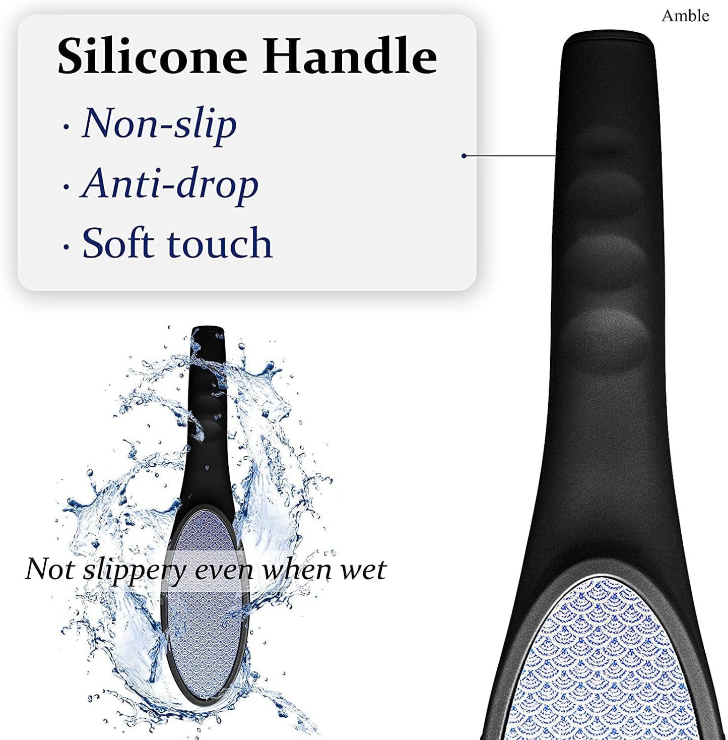 Amble Foot File, Nanomaterials Foot Rasp and Callus Remover - Professional Foot Care Pedicure Foot Scrubber Tool to Remove Cracked Heels, Mother'S Day Gift, Dead Skin, Hard Skin… Health & Beauty > Personal Care > Foot Care Amble