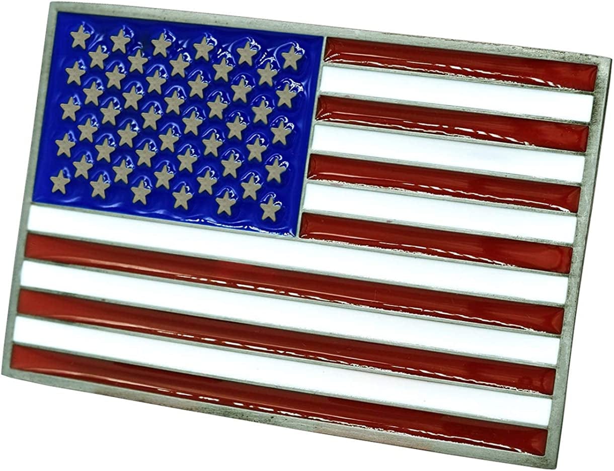 American Pride Eagle and the United State USA Flag Design Cowboy Belt Buckles More Styles Apparel & Accessories > Clothing Accessories > Belt Buckles Moranse