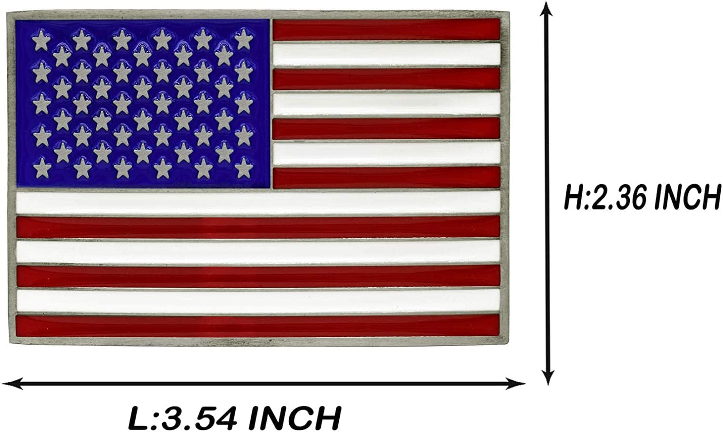 American Pride Eagle and the United State USA Flag Design Cowboy Belt Buckles More Styles Apparel & Accessories > Clothing Accessories > Belt Buckles Moranse