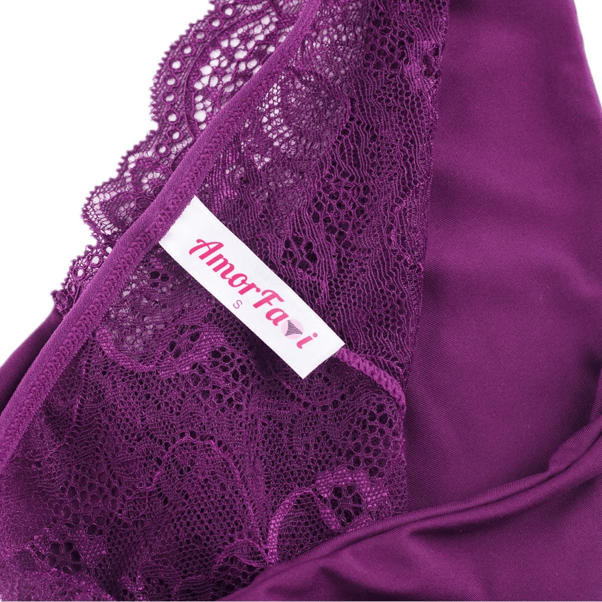 Amorfati Women¡¯S Bikini Panties Soft Lace Cheeky No Panty Line Bikini Underwear Seamless Briefs 6-Pack Apparel & Accessories > Clothing > Underwear & Socks > Underwear AMORFATI SERIES