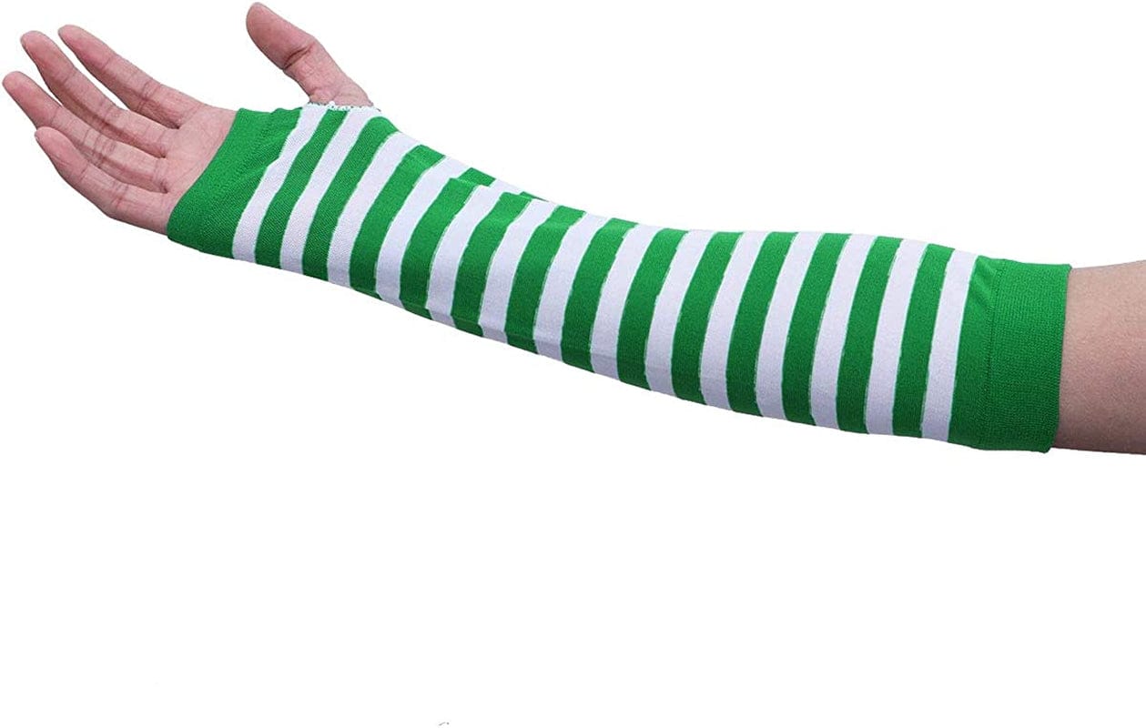 Amosfun St. Patrick'S Day Costume Accessories Arm Warmers Fingerless Gloves Gloves Shamrock Stocking Kiss Me I'M Irish Sash Irish Day Party Favor, Green, 3Pcs Apparel & Accessories > Clothing Accessories > Sashes Amosfun