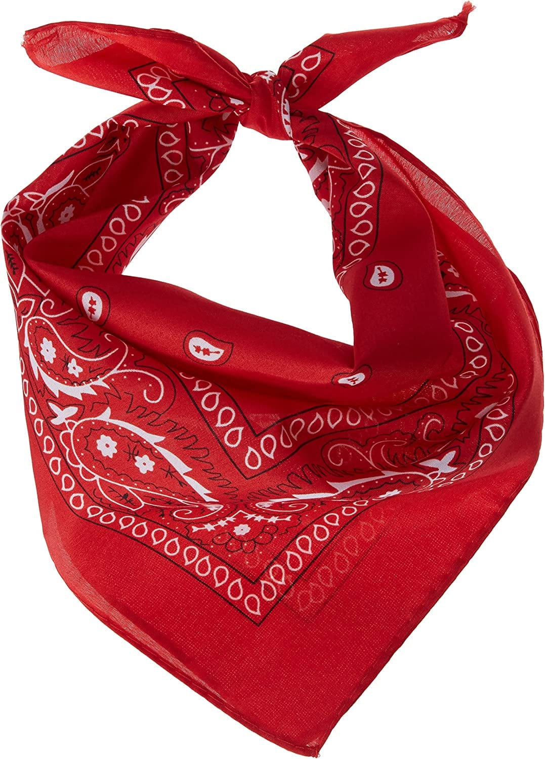 Amscan Women'S Paisley Bandana Apparel & Accessories > Clothing Accessories > Bandanas & Headties amscan Red 12