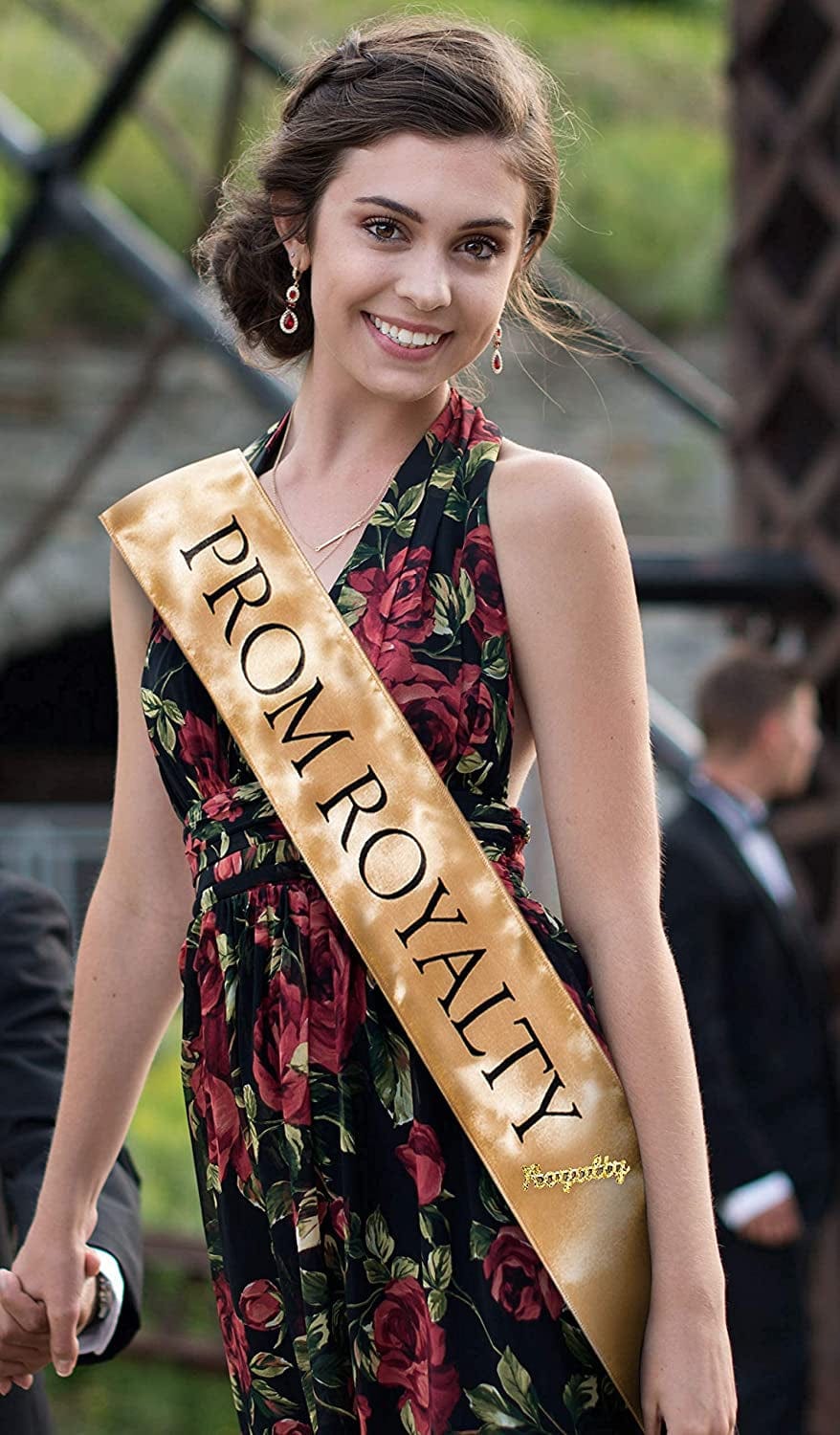 Anderson'S Gold Prom Royalty Sash Set, 2 Sashes and 2 Gold Royalty Pins Apparel & Accessories > Clothing Accessories > Sashes Anderson's