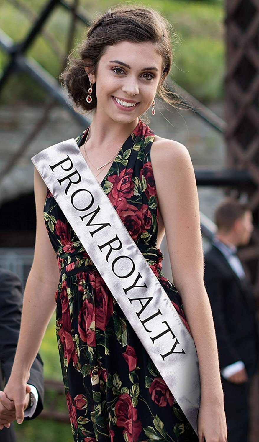 Anderson'S Prom Royalty Sashes, White with Black Imprint, Pack of 2 Apparel & Accessories > Clothing Accessories > Sashes Anderson's