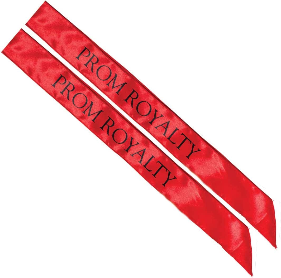 Anderson'S Prom Royalty Sashes, White with Black Imprint, Pack of 2 Apparel & Accessories > Clothing Accessories > Sashes Anderson's Red/Black Prom Royalty Sashes