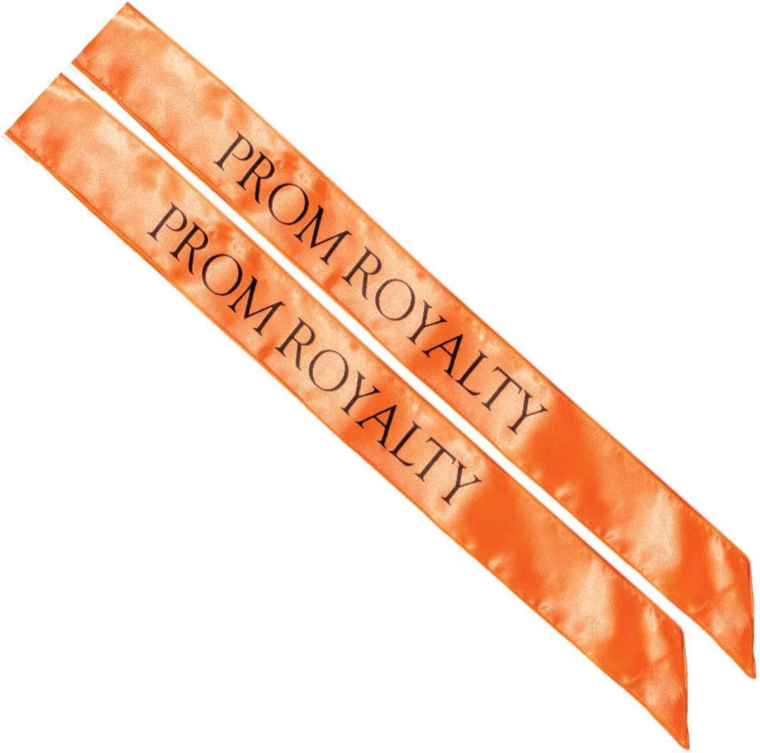 Anderson'S Prom Royalty Sashes, White with Black Imprint, Pack of 2 Apparel & Accessories > Clothing Accessories > Sashes Anderson's Orange/Black Prom Royalty Sashes