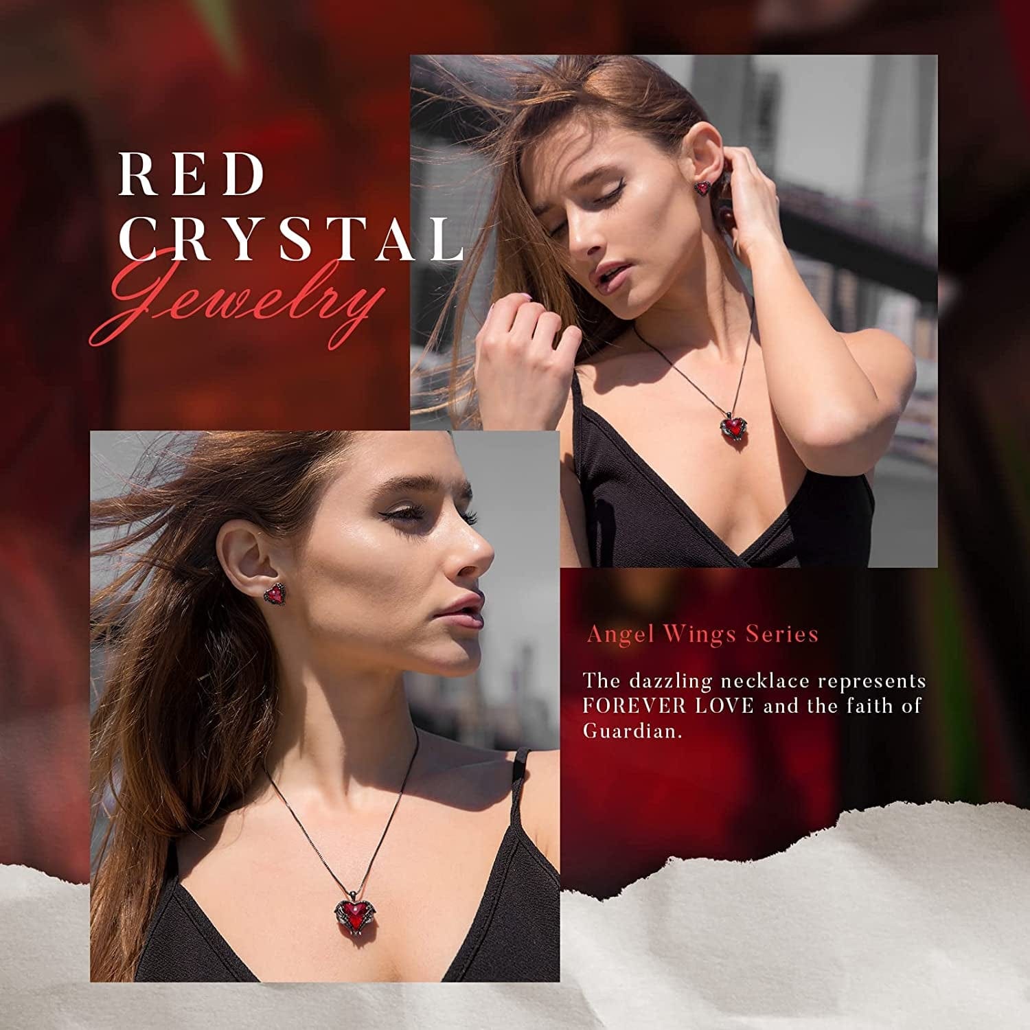 Angel Wing Earrings for Women Stud Earring for Mom Rhodium Plated Christmas Mother'S Day Valentine’S Day Jewelry Gifts for Women Wife Moms Girl