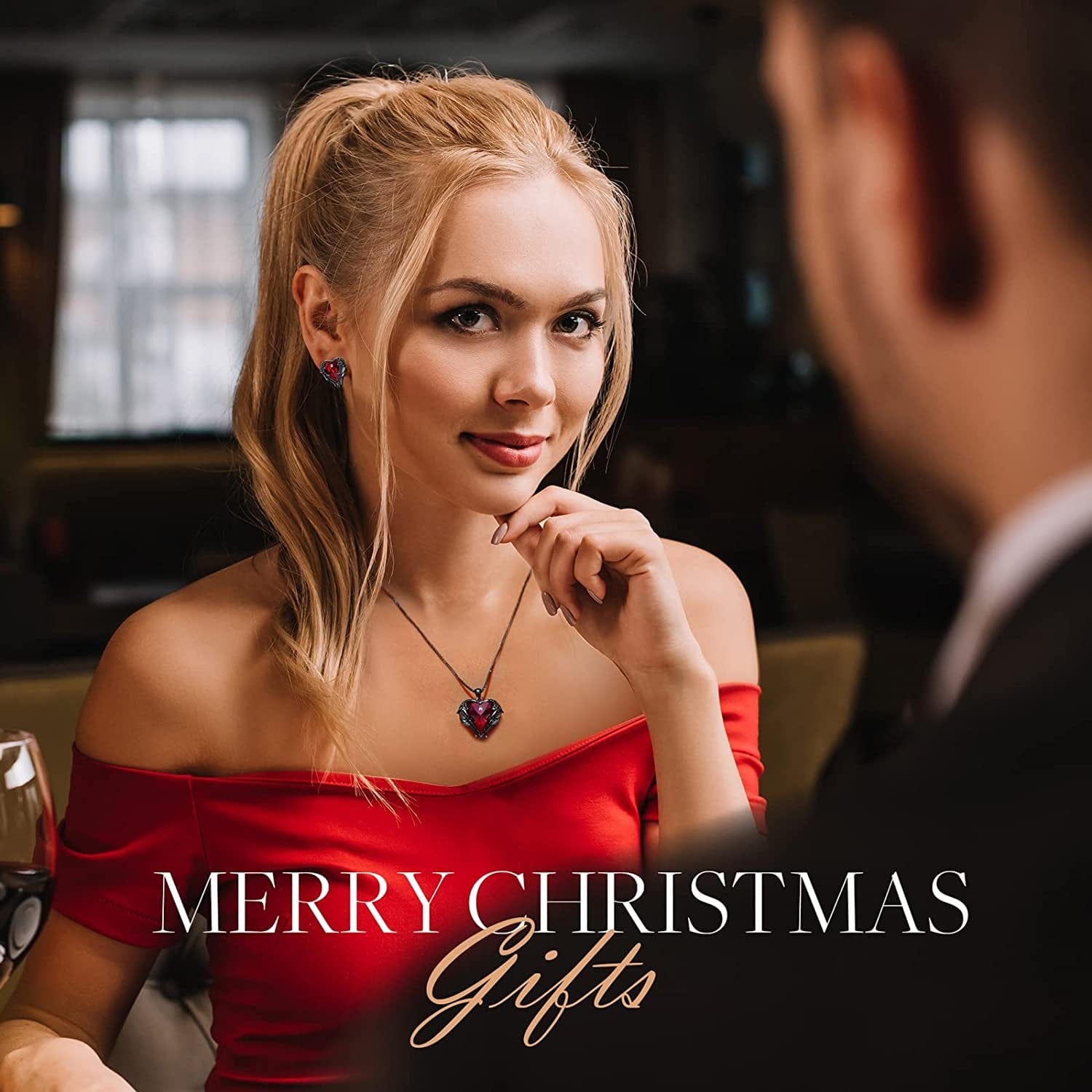 Angel Wing Earrings for Women Stud Earring for Mom Rhodium Plated Christmas Mother'S Day Valentine’S Day Jewelry Gifts for Women Wife Moms Girl