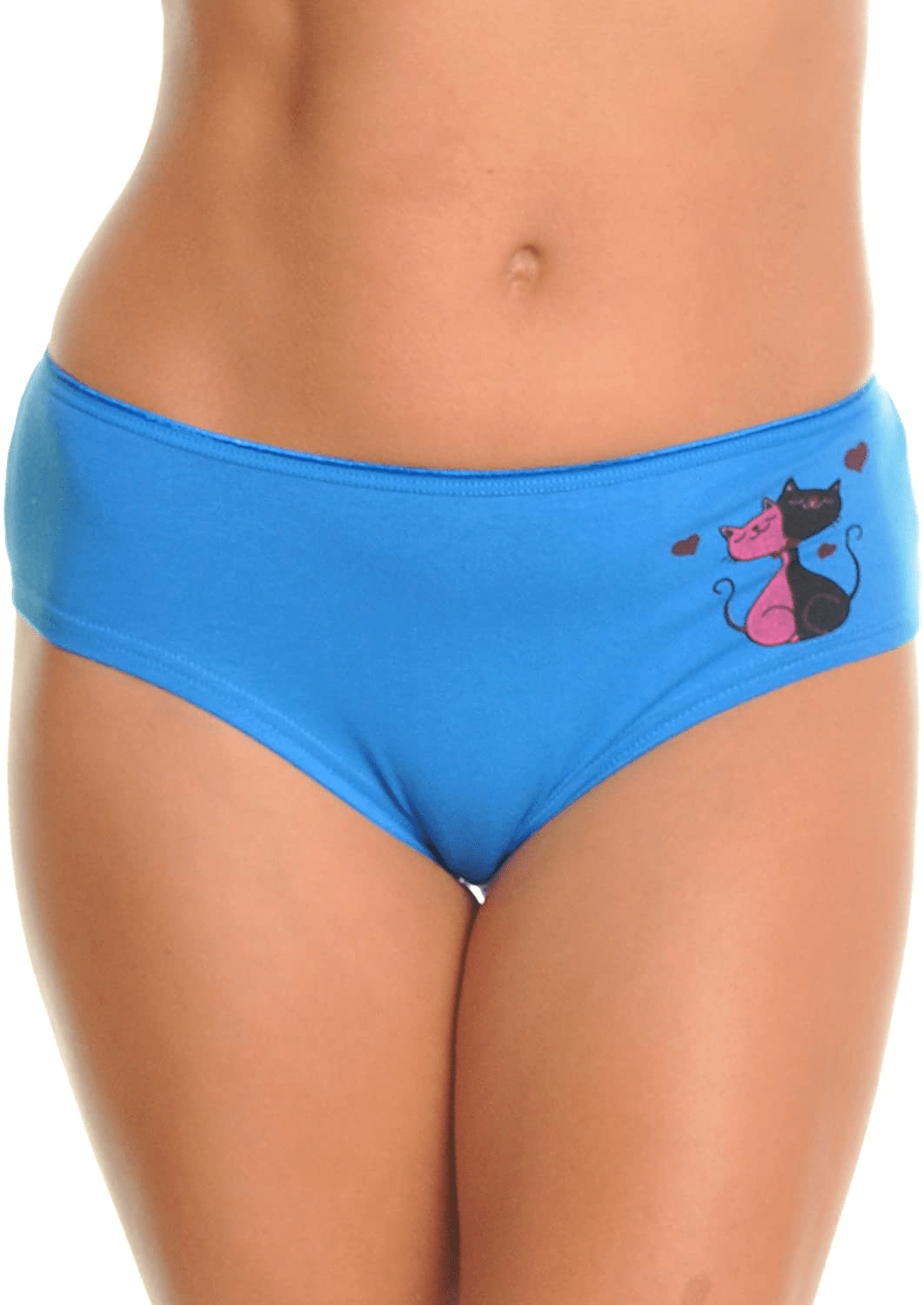 Angelina Women'S Assorted Printed Cotton Hiphuggers Hipster Panties (6-Pack) Apparel & Accessories > Clothing > Underwear & Socks > Underwear Angelina