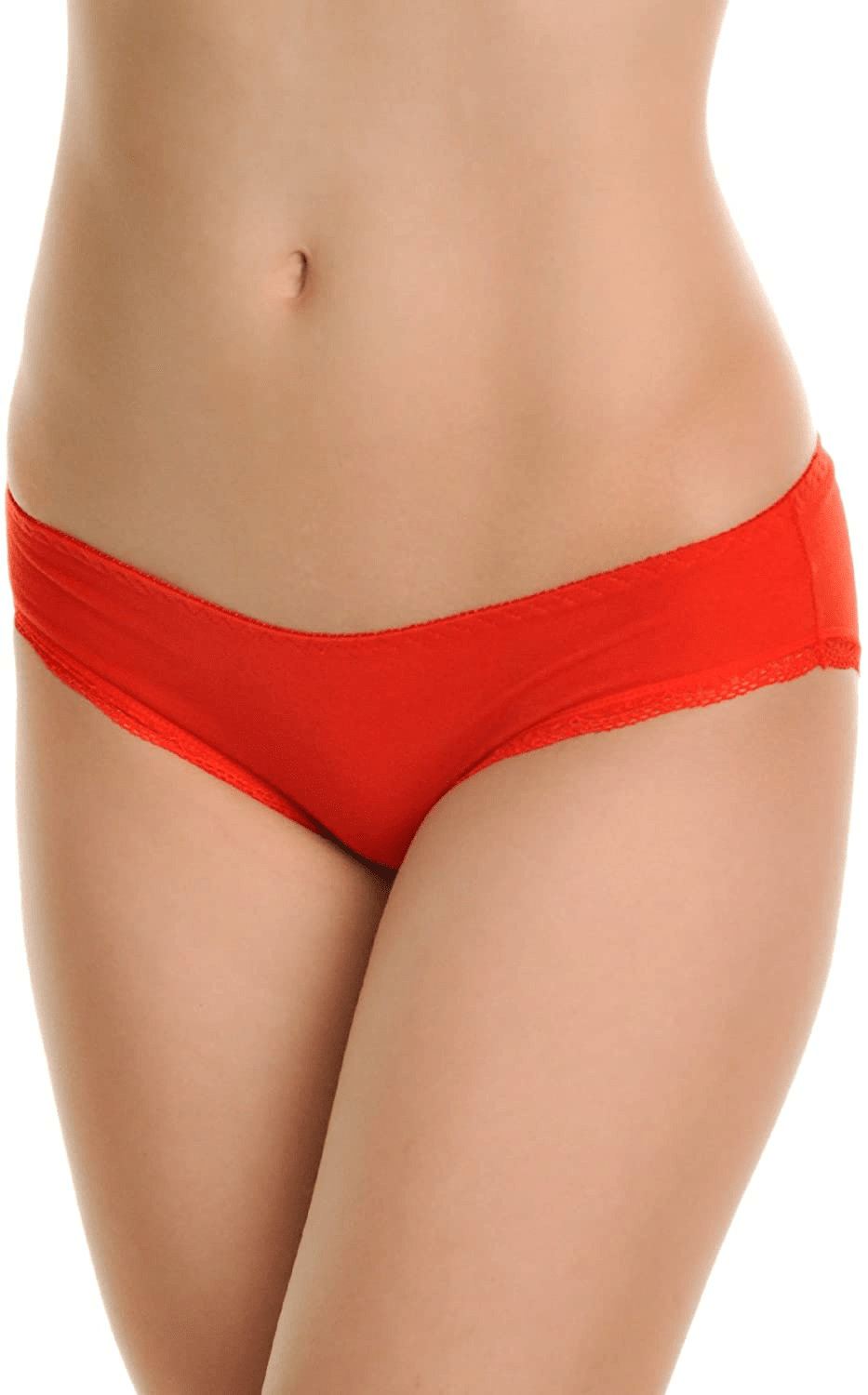 Angelina Women'S Assorted Printed Cotton Hiphuggers Hipster Panties (6-Pack) Apparel & Accessories > Clothing > Underwear & Socks > Underwear Angelina 6-pack Back Keyhole Small