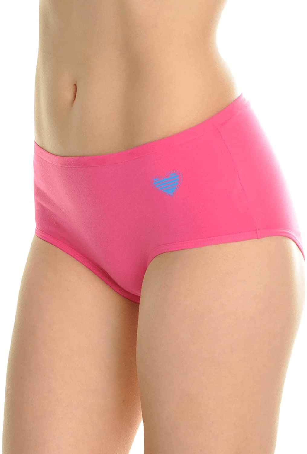 Angelina Women'S Assorted Printed Cotton Hiphuggers Hipster Panties (6-Pack) Apparel & Accessories > Clothing > Underwear & Socks > Underwear Angelina 6-pack Heart Print Small