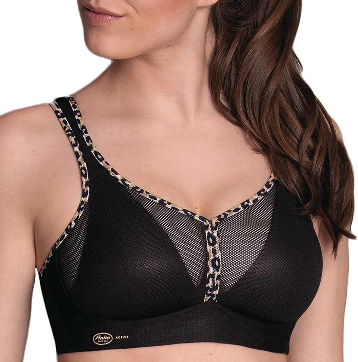 Anita Air Control Padded Cup Sports Bra Black/Kalahari / 34G