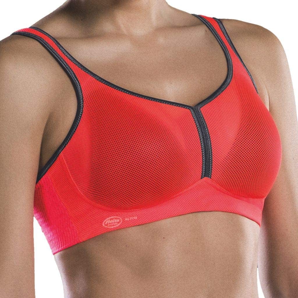 Anita Air Control Padded Cup Sports Bra Coral/Anthracite / 42C