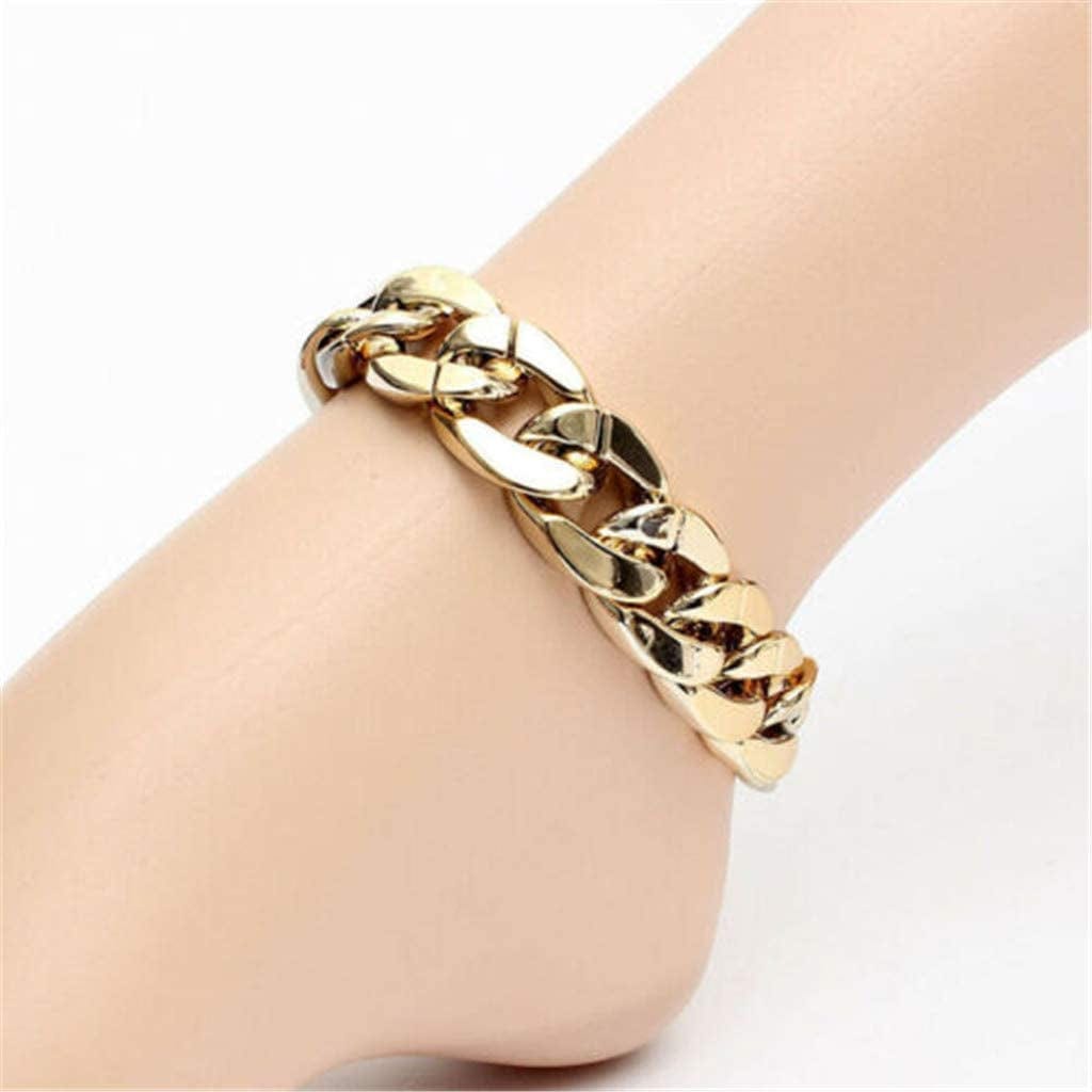 Anklet for Women Chunky Golden Sandal Ankle Women Beach Silver Anklet Fashion Chain Foot Anklet Ankle Bracelets (Gold, One Size) Apparel & Accessories > Jewelry > Anklets Generic