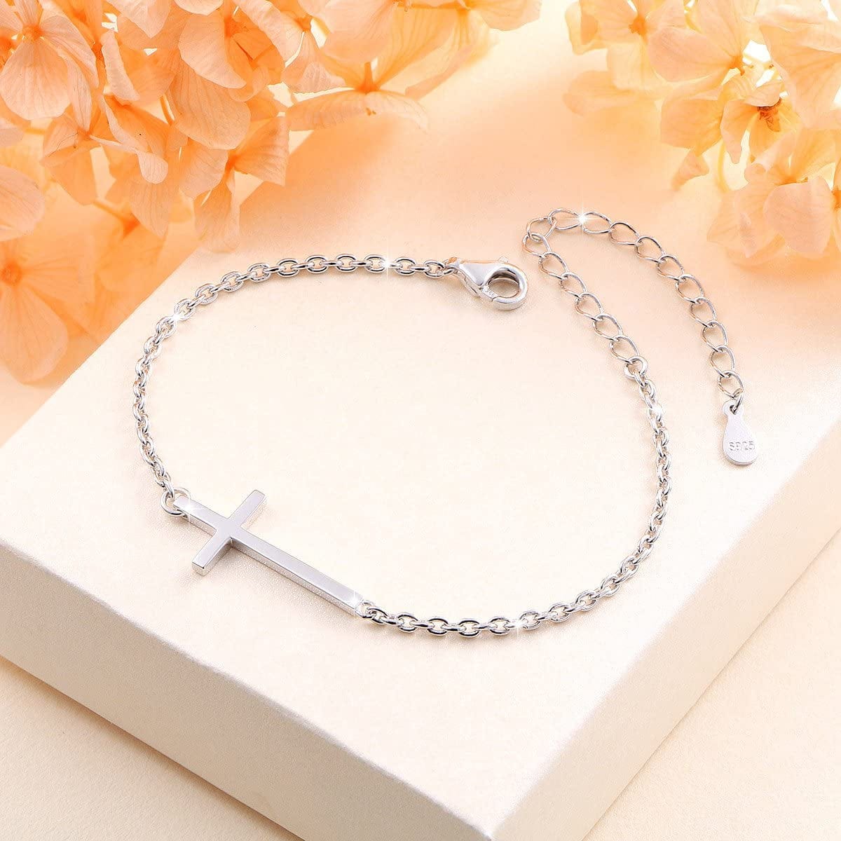 Anklet for Women S925 Sterling Silver Adjustable Foot Evil Eye Starfish Heart Bead Butterfly Celtic Knot Cross Multilayer Layered Ankle Bracelet Jewelry Apparel & Accessories > Jewelry > Anklets ALPHM Jewelry Factory