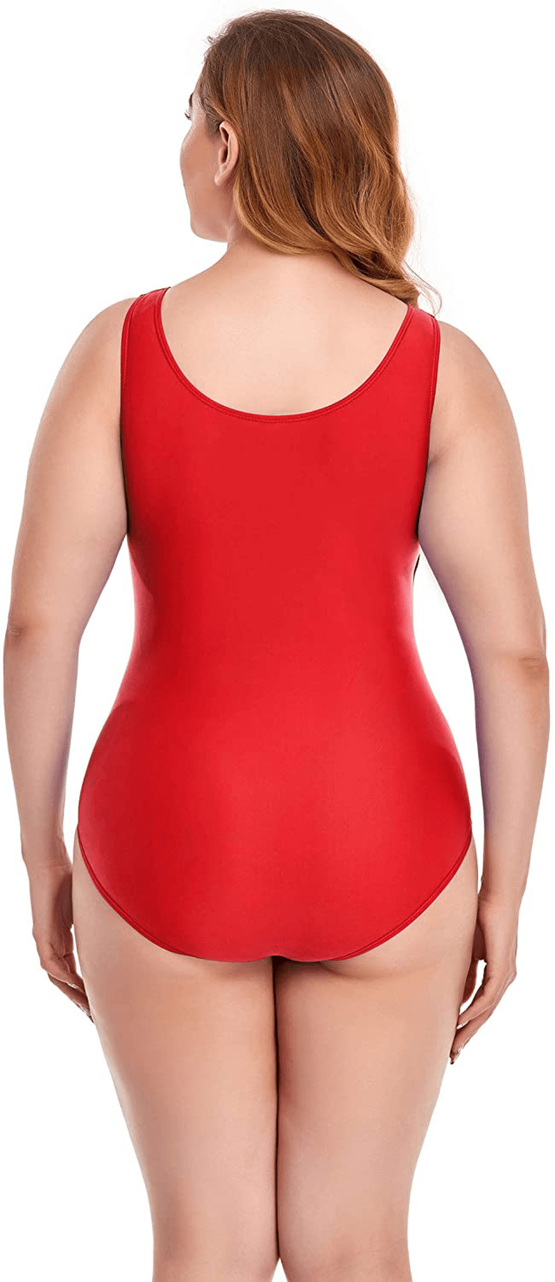 Annbon Women'S One Piece Swimsuit Retro plus Size Bathing Suit Conservative Monokini Swimwear Apparel & Accessories > Clothing > Swimwear Kylie Max