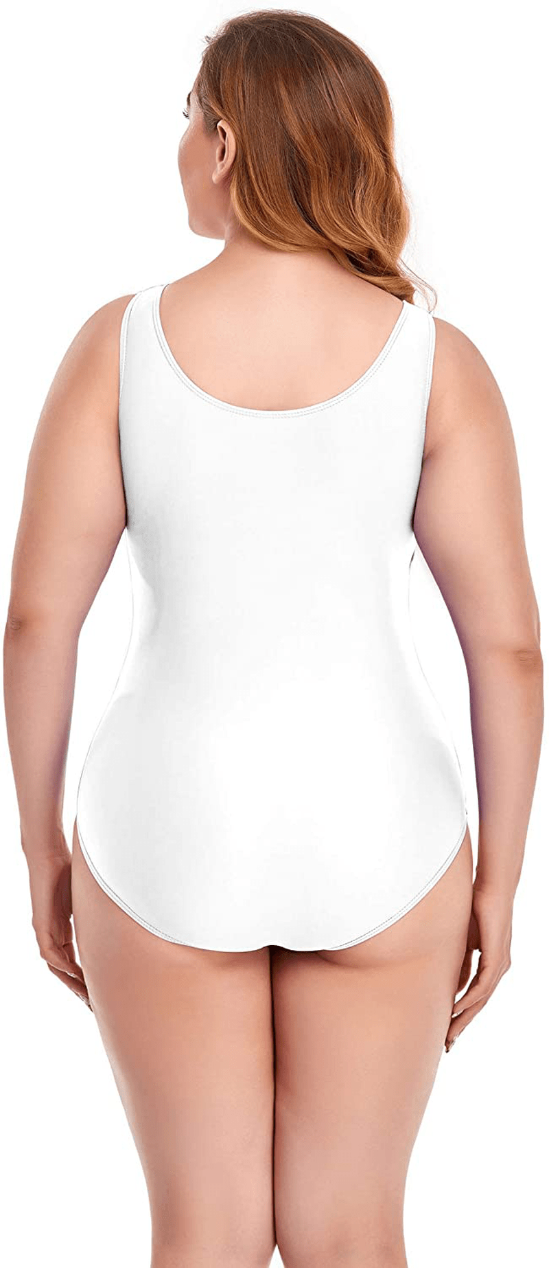Annbon Women'S One Piece Swimsuit Retro plus Size Bathing Suit Conservative Monokini Swimwear Apparel & Accessories > Clothing > Swimwear Kylie Max