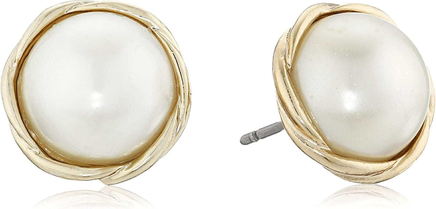 Anne Klein Small Twisted Stud Earrings Apparel & Accessories > Jewelry > Earrings KYLIE MAX Gold Gold-Tone Small Twisted Stud Earrings