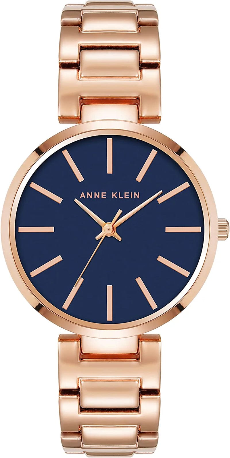 Anne Klein Women'S Bracelet Watch Rose Gold/Navy Blue