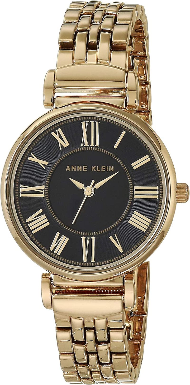 Anne Klein Women'S Bracelet Watch Gold/Black