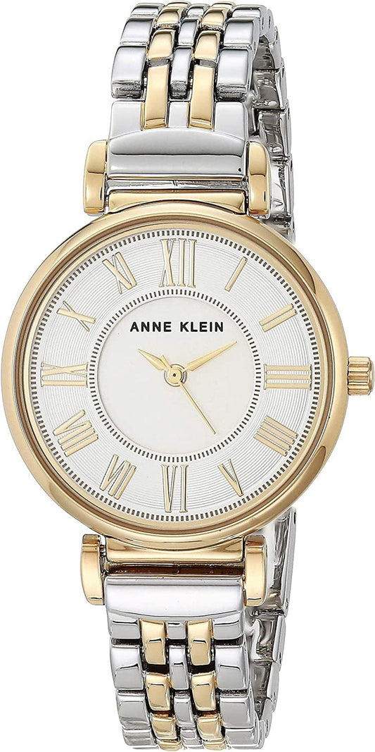 Anne Klein Women'S Bracelet Watch Two Tone/White