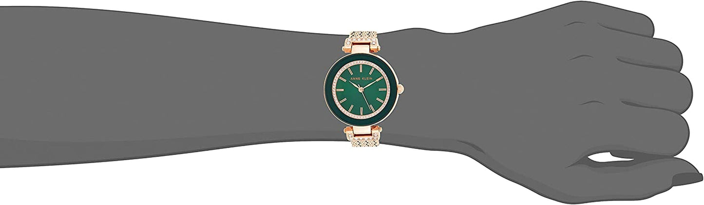 Anne Klein Women'S Premium Crystal Accented Mesh Bracelet Watch