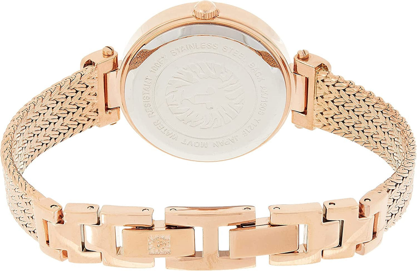 Anne Klein Women'S Premium Crystal Accented Mesh Bracelet Watch