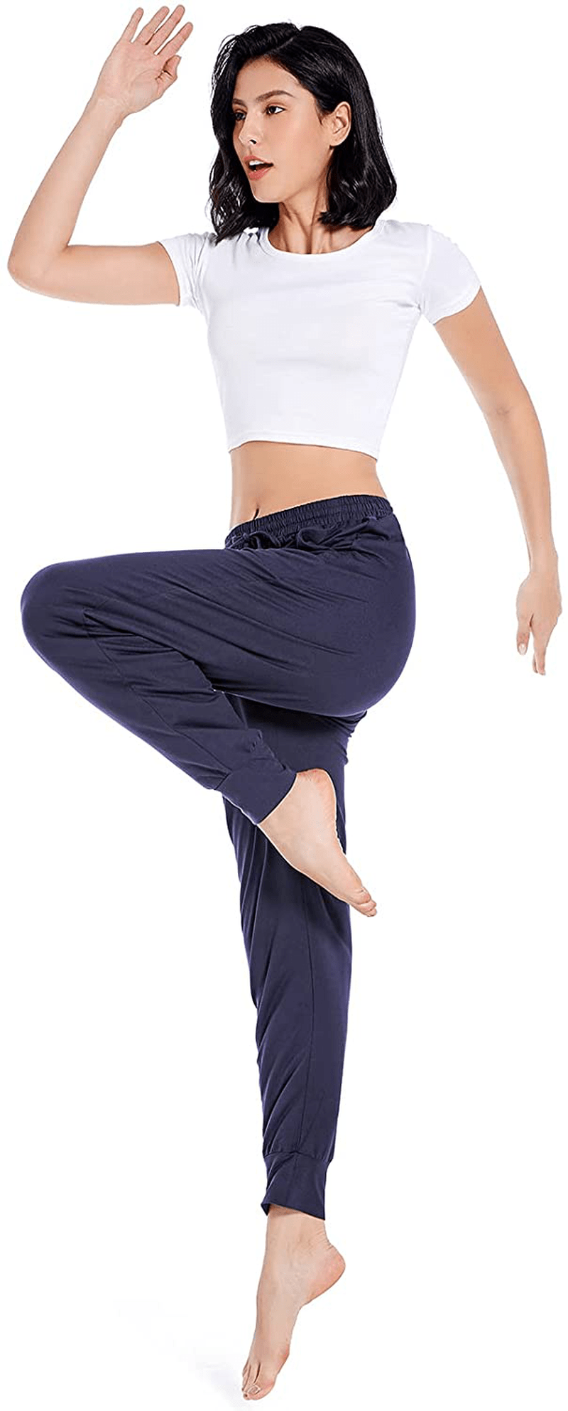 Annenmy Womens Yoga Sweatpants for Women High Waist Workout Joggers Pants Casual Drawstring Comfy Lounge Pants with Pockets Apparel & Accessories > Clothing > Activewear Kylie Max