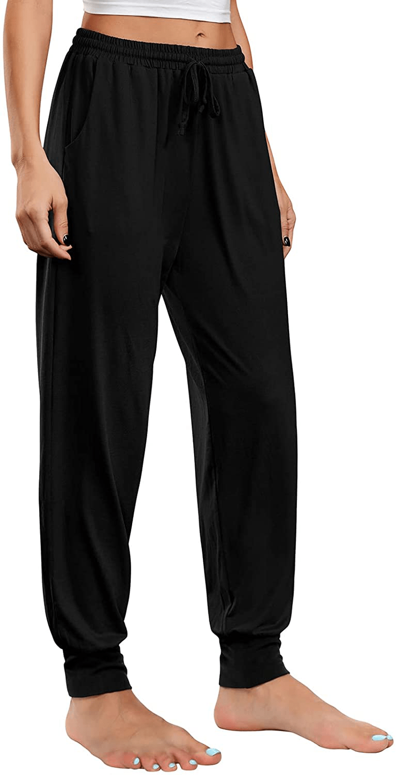 Annenmy Womens Yoga Sweatpants for Women High Waist Workout Joggers Pants Casual Drawstring Comfy Lounge Pants with Pockets Apparel & Accessories > Clothing > Activewear Kylie Max
