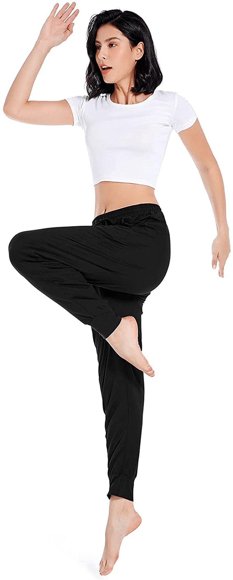 Annenmy Womens Yoga Sweatpants for Women High Waist Workout Joggers Pants Casual Drawstring Comfy Lounge Pants with Pockets Apparel & Accessories > Clothing > Activewear Kylie Max