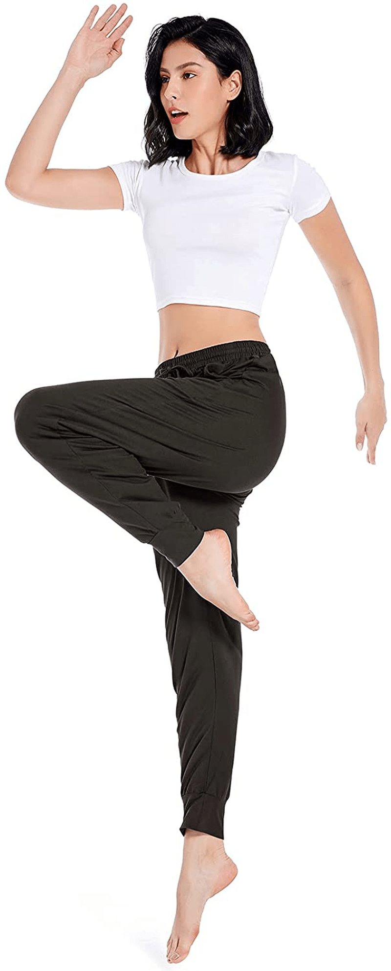 Annenmy Womens Yoga Sweatpants for Women High Waist Workout Joggers Pants Casual Drawstring Comfy Lounge Pants with Pockets Apparel & Accessories > Clothing > Activewear Kylie Max